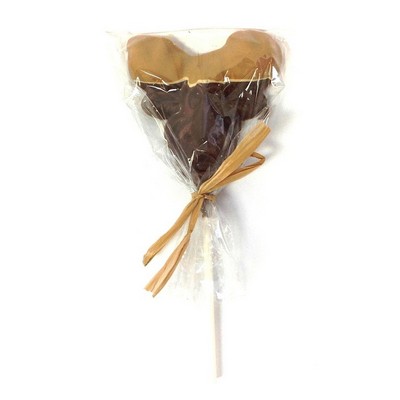 Chocolate Moose Head w/Peanut Butter Antlers - On A Stick