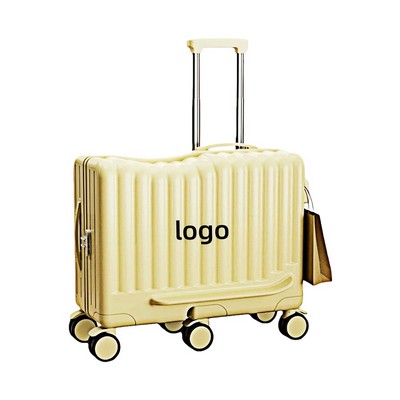 20" Ride-On Kids Suitcase with 6 Silent Spinner Wheels and TSA Lock