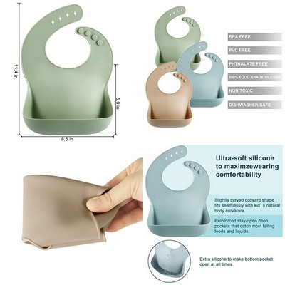 Cute Silicone Baby Bibs