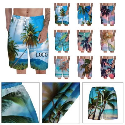 3D Printed Hawaiian Beach Shorts
