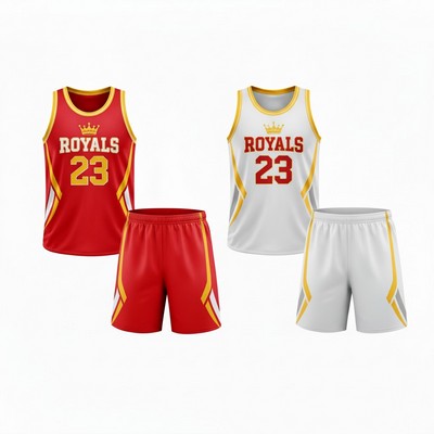 Custom Sublimated Reversible Basketball Uniform